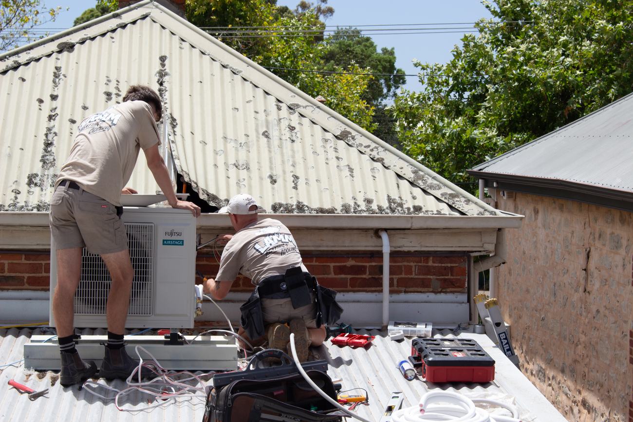 Rooftop unit installation